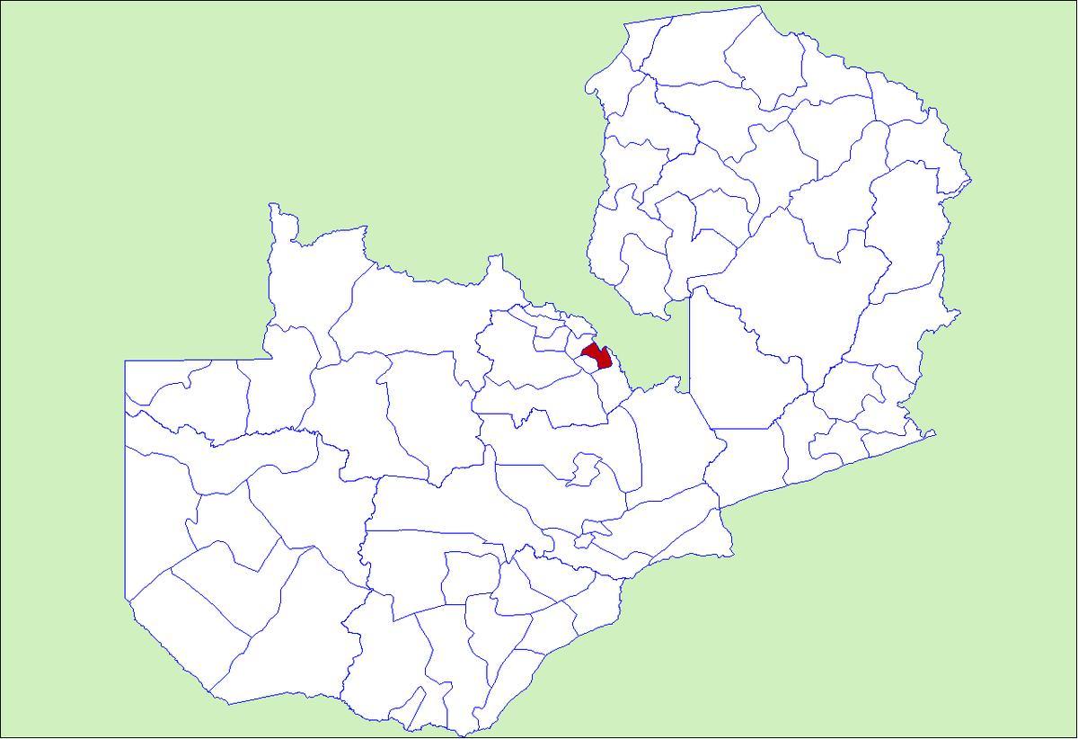 Karta över ndola i Zambia