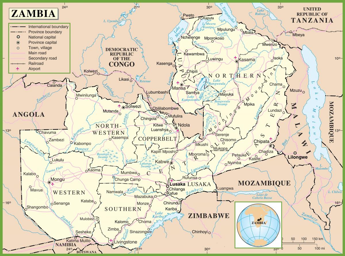 kartan i Zambia